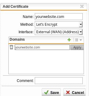 new certificate pane